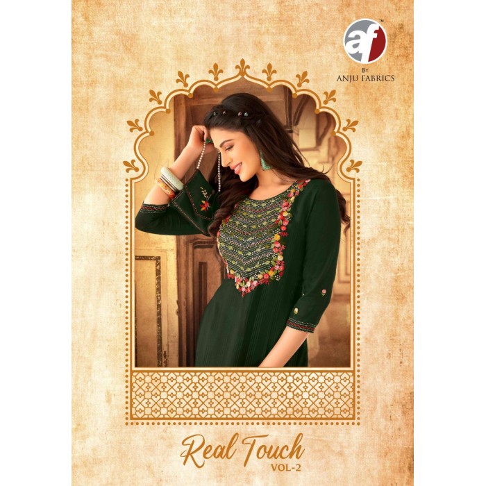 Anju Real Touch Vol 2 Viscose Rayon Kurtis Anju Real Touch Vol 2 Viscose Rayon Kurtis